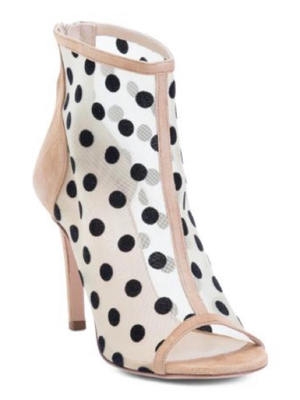 NIB BEAUTIISOLES By Robyn Shreiber Tatiana Off-White Mesh Ankle Bootie 11 Dot